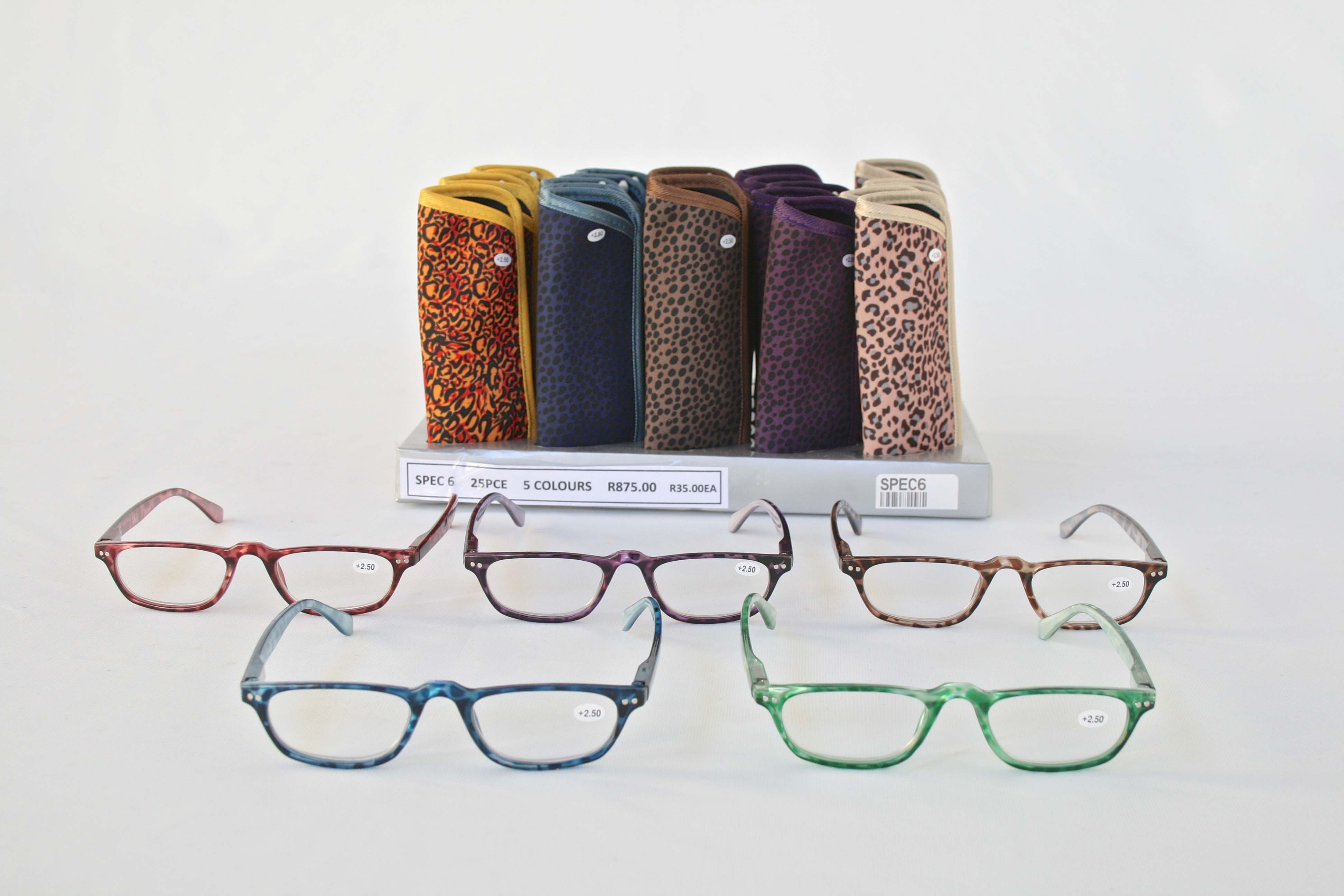 25PC ANIMAL 5 COLOURWAY READER/CASE