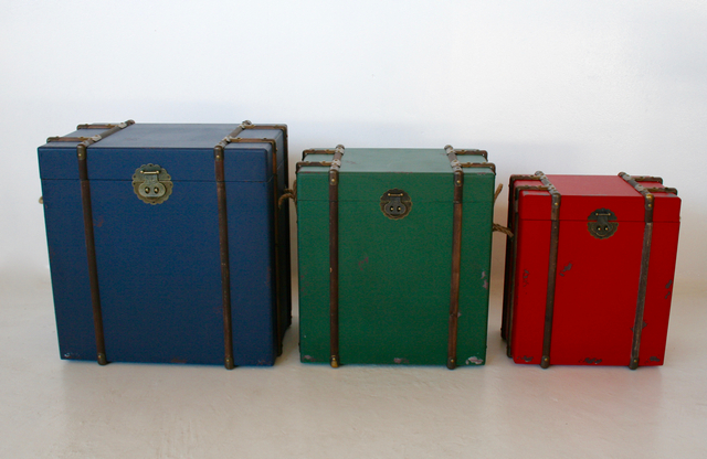 Set Of 3 Red, Green, Blue Kists