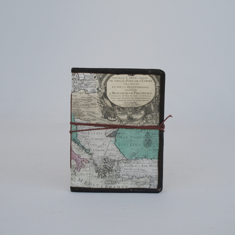 Map Journal Leather Binding