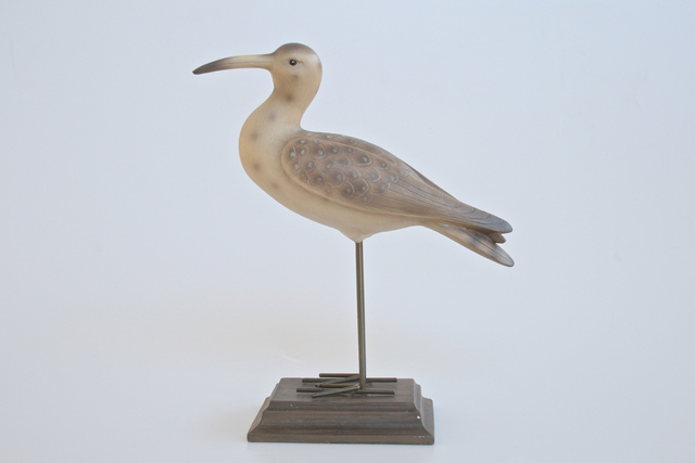 Grey & White Sea Bird On Base