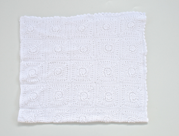 White Crochet Throw