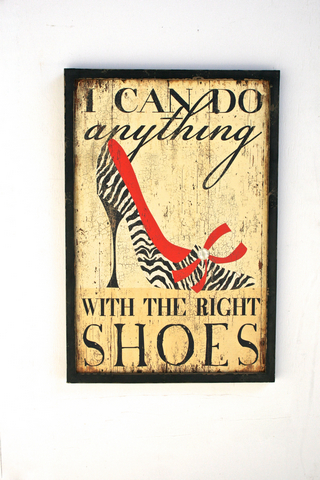 Shoes Wooden Plaque