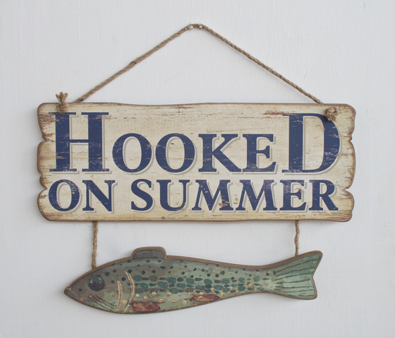 Wooden Hanging Fish Sign