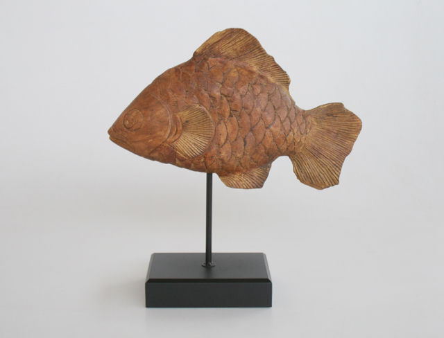 Wooden Fish On Stand