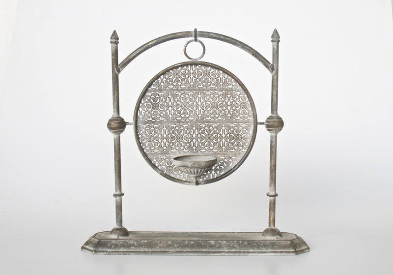 Silver Decorative Candle Holder