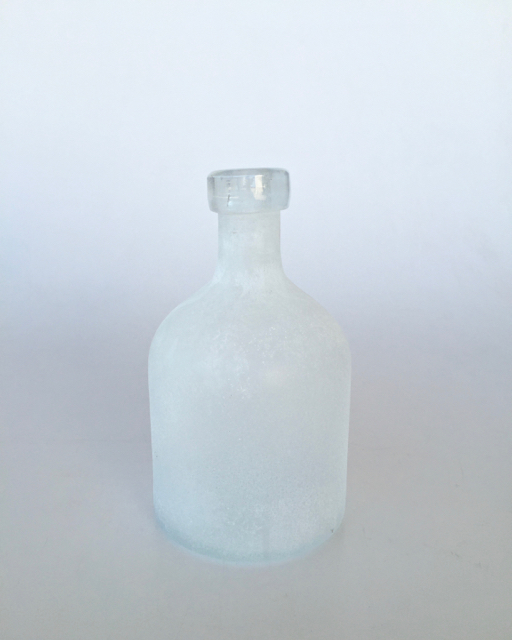 Medium Frosted White Bottle