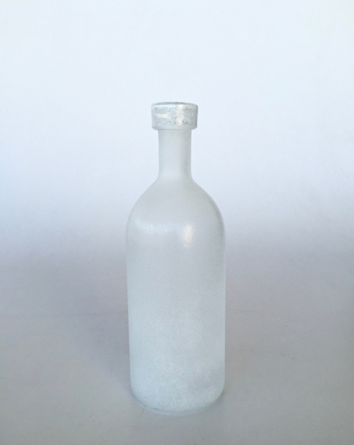 White Tall Frosted Bottle