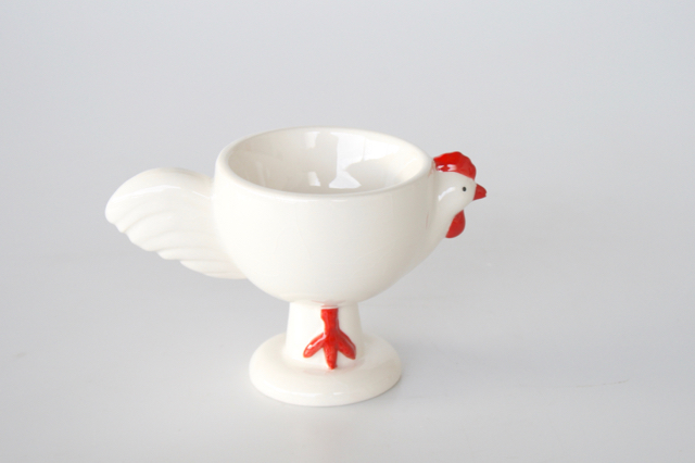 Red & White Chick Egg Cup