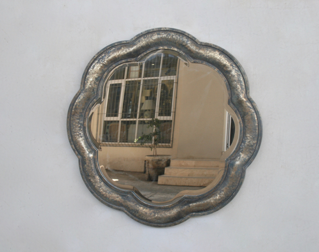 Gold Petal Shaped Mirror