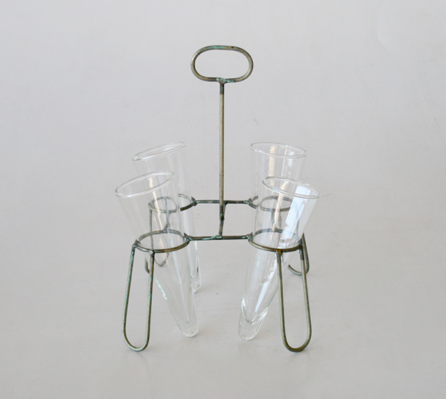 4 TEST TUBE VASE  25X16X16CM