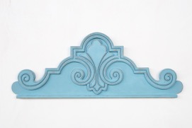 Blue Wooden Pediment
