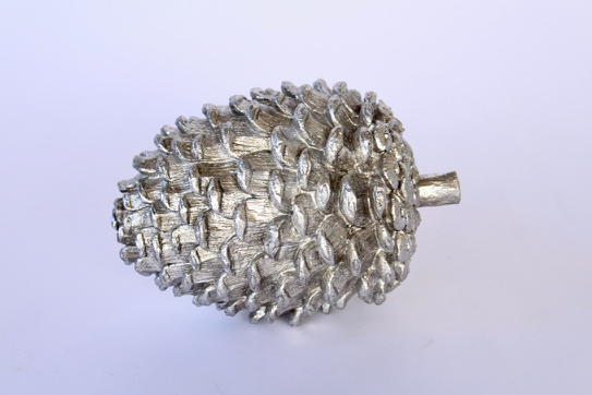 Large Silver Pine Cone