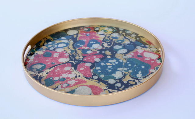 Set Of 2 Multi Coloured Trays
