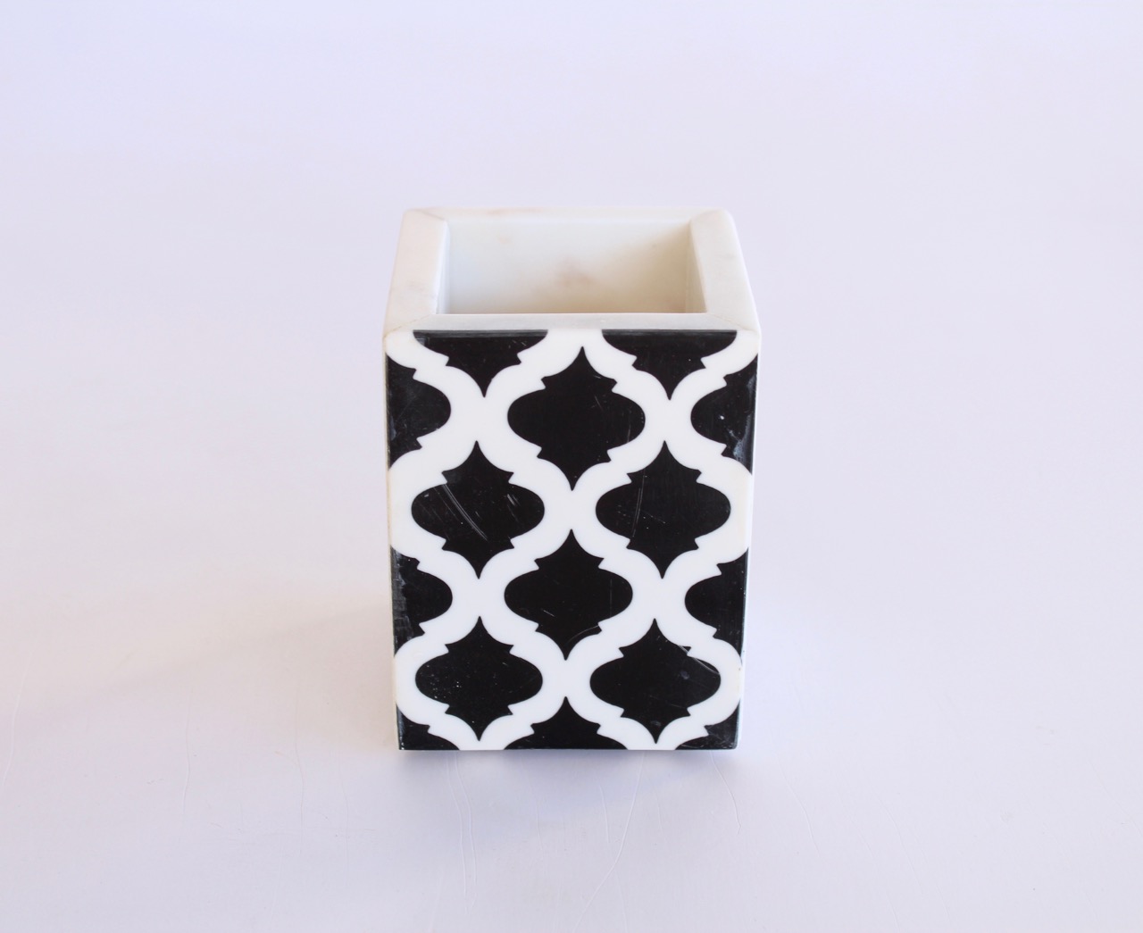 BLACK & MARBLE GEO OPEN BOX  10X8CM