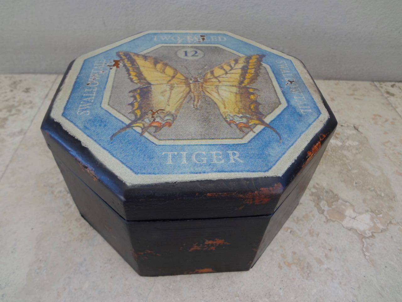 BLUE OCT. BUTTERFLY BOX   10X20