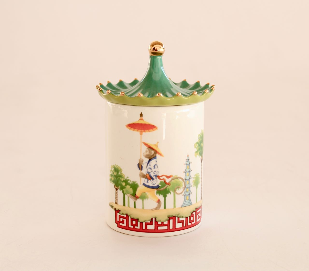 Green Chinese Ceramic Holder