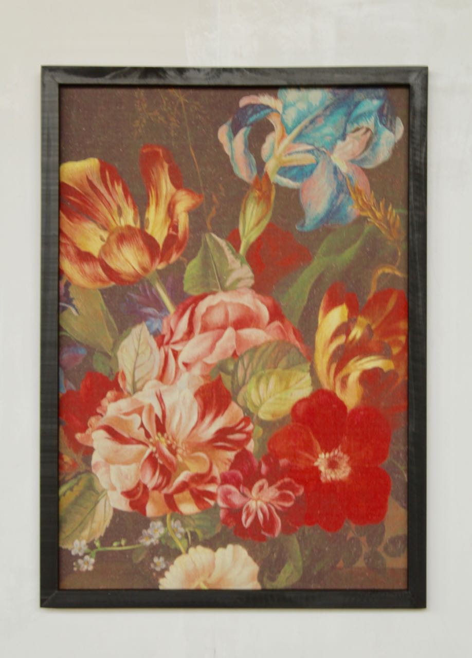 Iris Floral Framed Picture