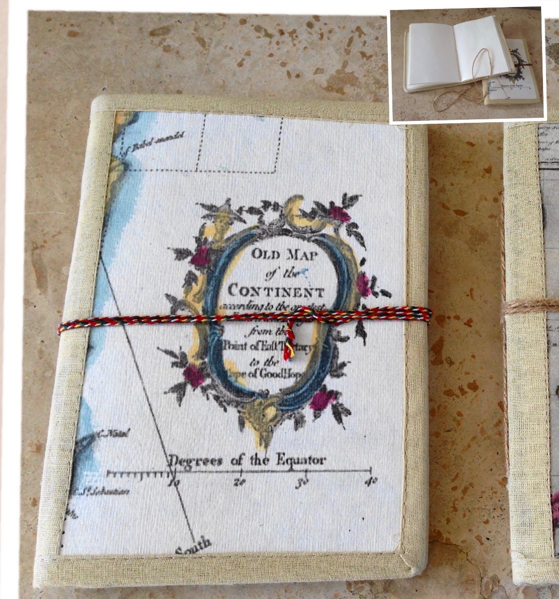 Continent Map Cloth Binding