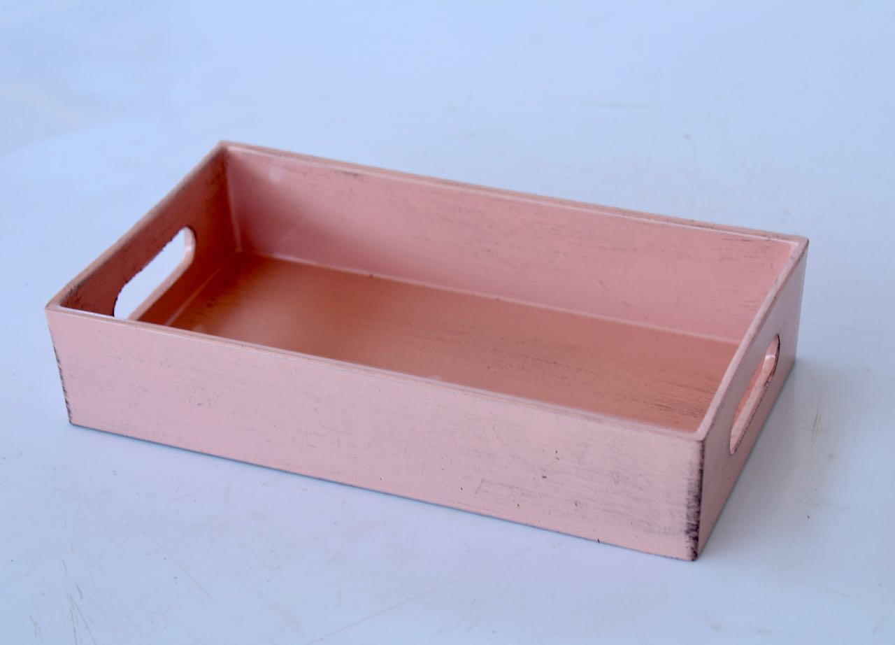 Pink Oblong Tray