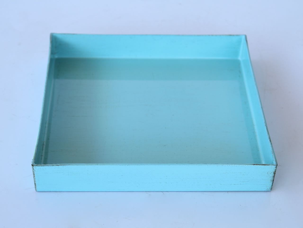 BLUE SQUARE TRAY  4X25X25CM