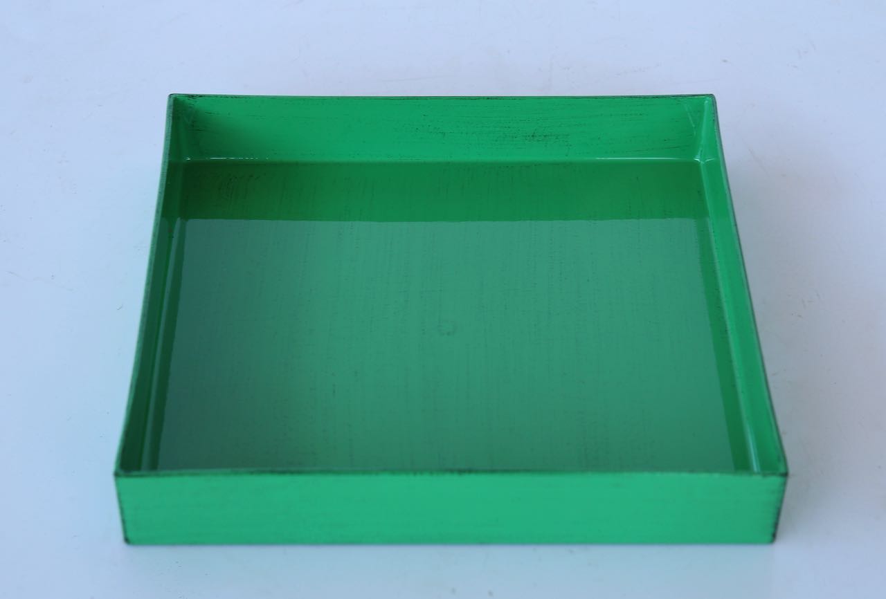 Green Square Tray