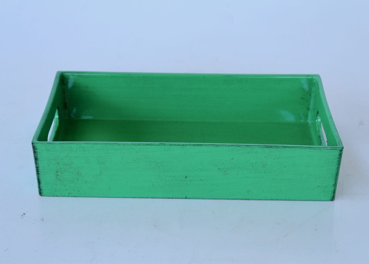 Green Oblong Tray