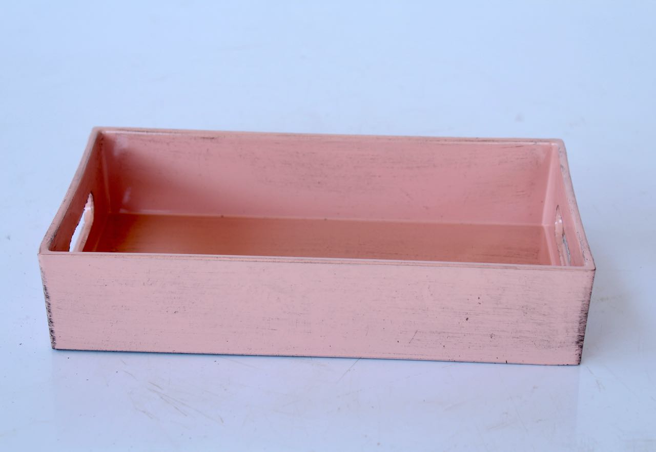 Pink Oblong Tray