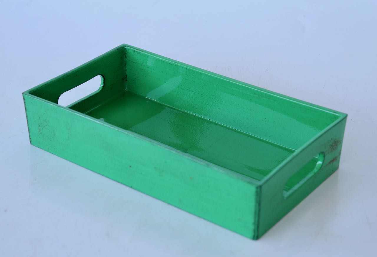 Green Oblong Tray