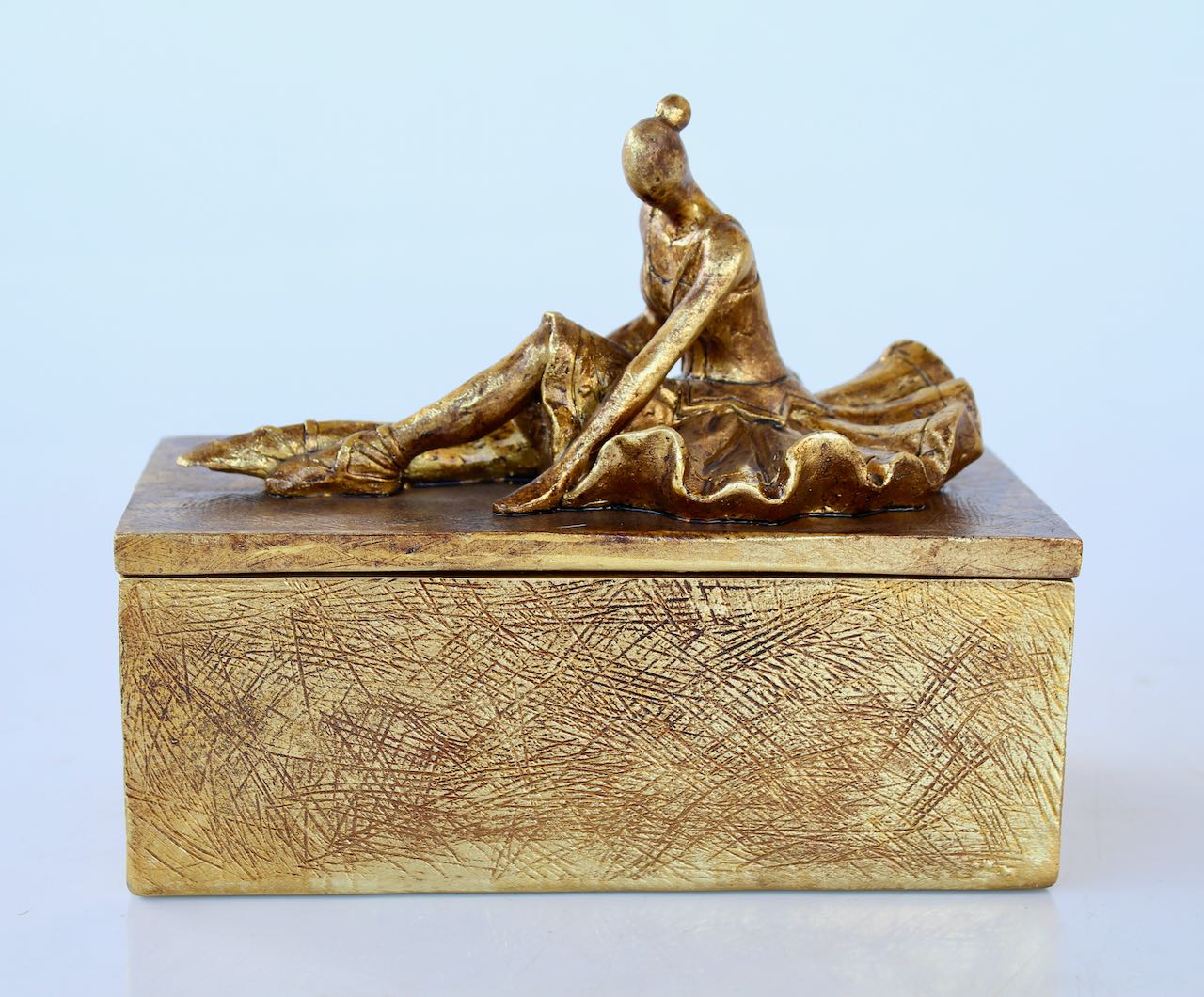 Gold Box With Ballerina On Lid