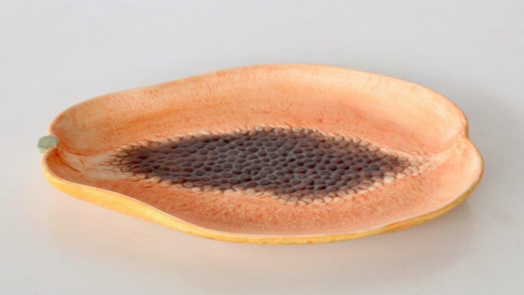 Ceramic Oval Papaya Plate