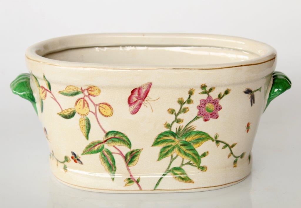 Large Pink Flower & Butterfly Foot Bath