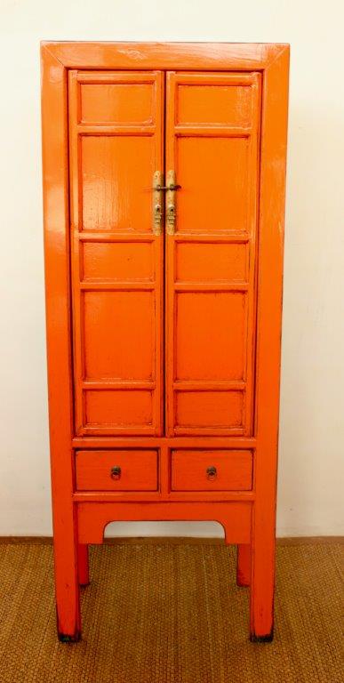 Orange 2 Door 2 Drawer Cabinet