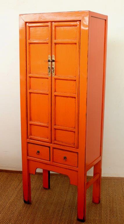 Orange 2 Door 2 Drawer Cabinet
