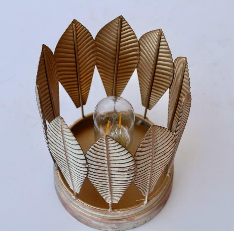 Metal Copper Distressed Led Light