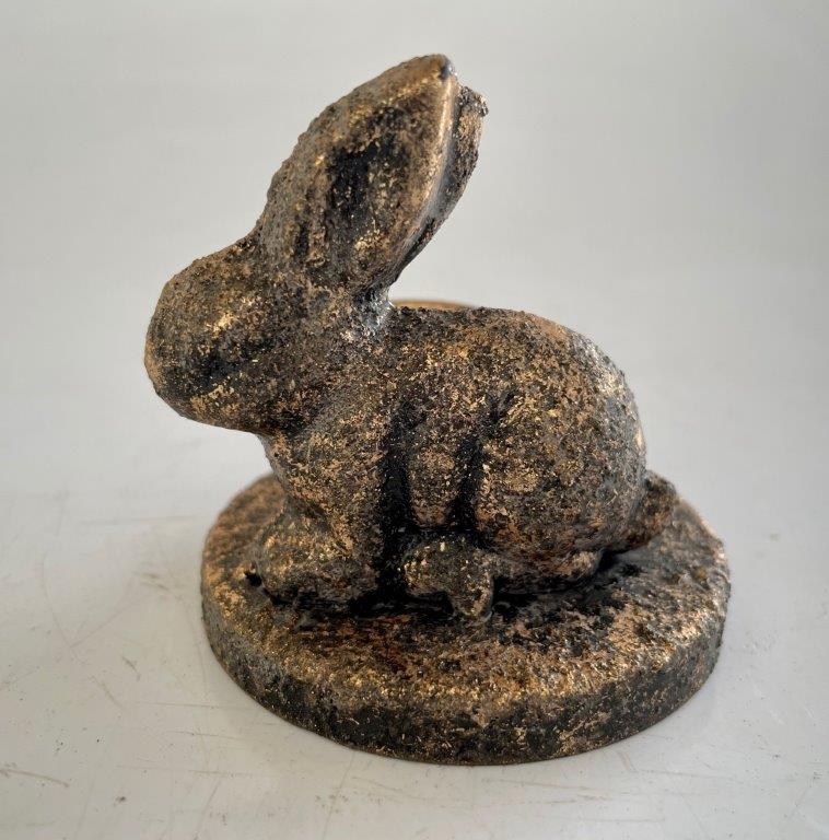 Metal Rabbit Candle Holder