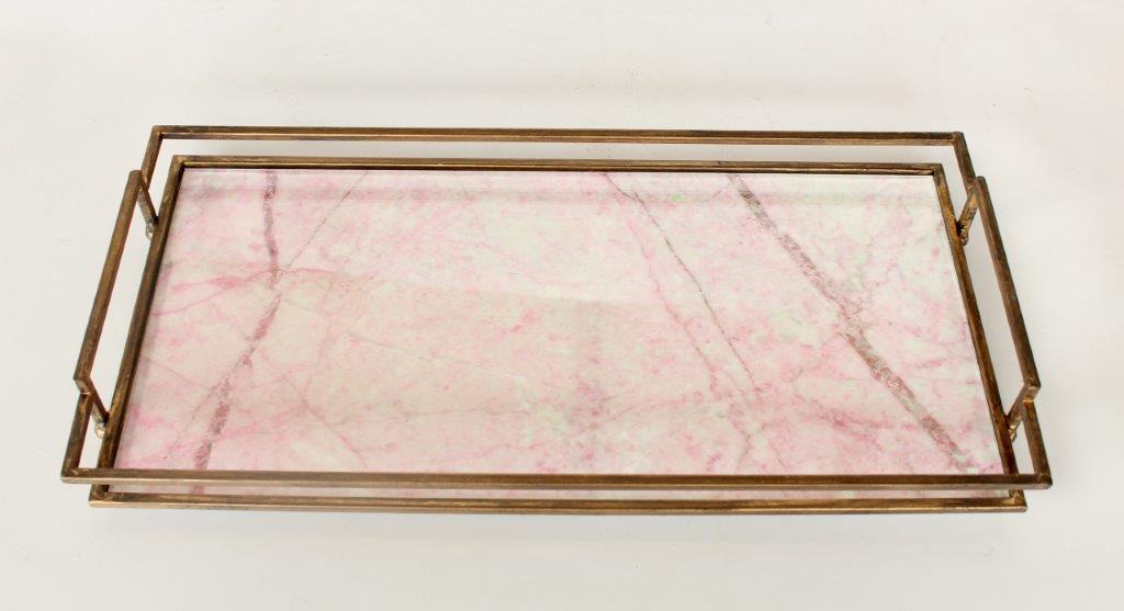 Rectangular Tray Pink Top