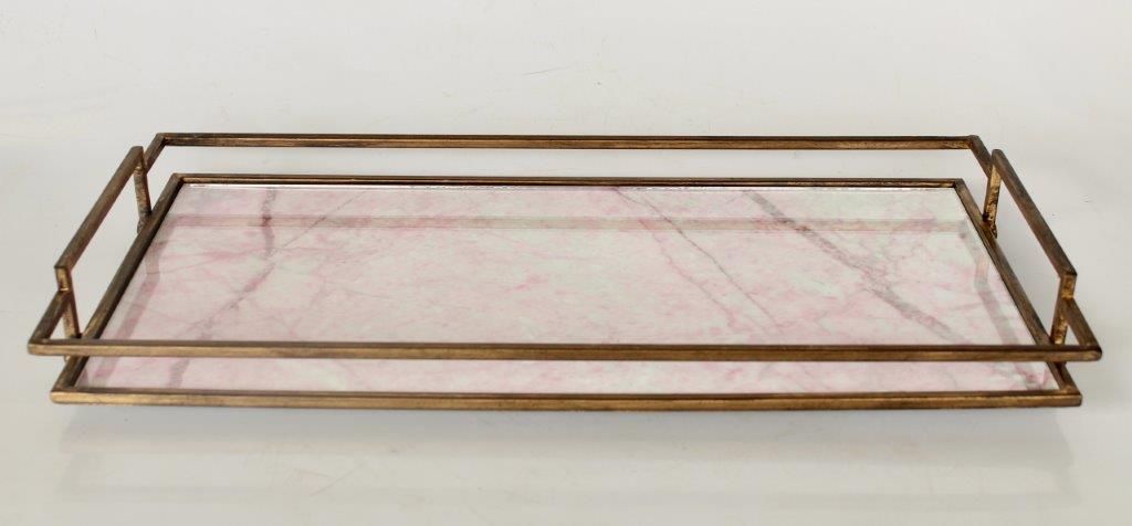 Rectangular Tray Pink Top