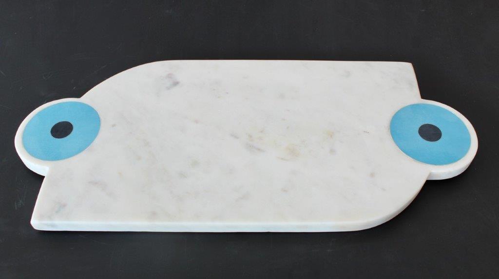 White Marble With Blue Spot