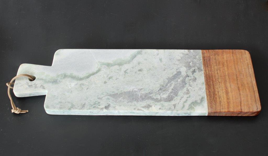Green Vein Marble Board With Wood