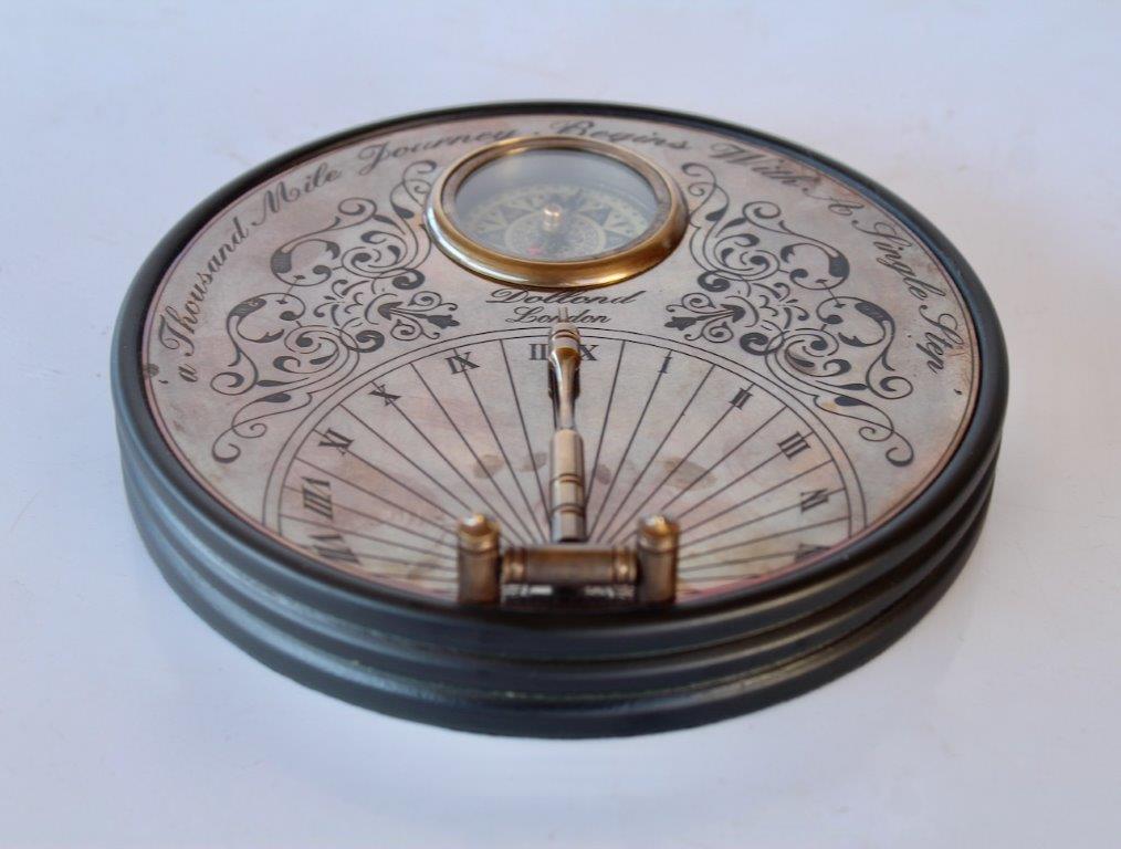 Brass Sundial With Compass
