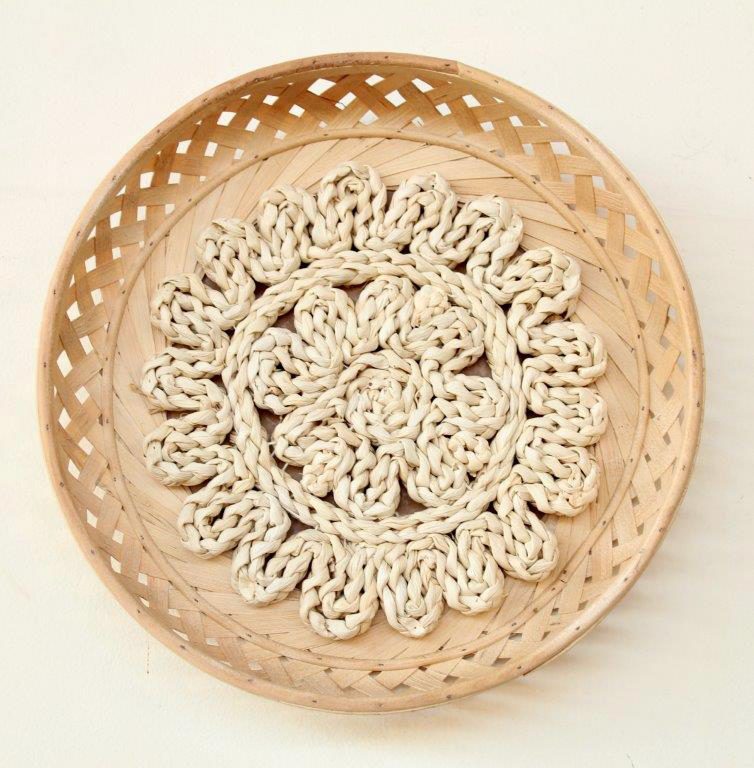 Small Natural Seagrass Rattan Wall Hanging
