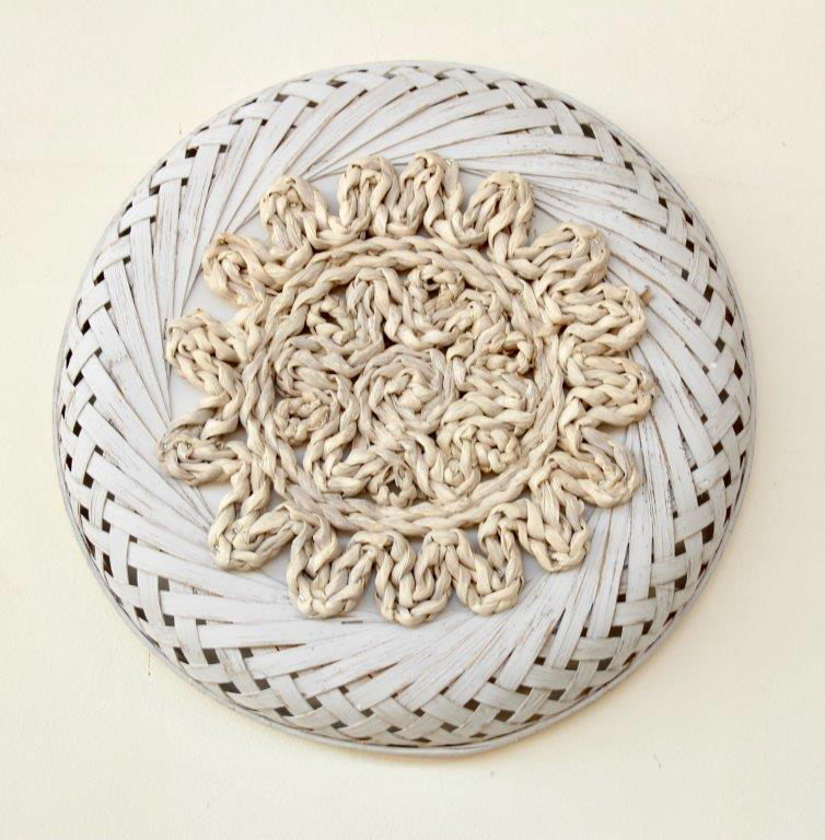 Medium Washed Seagrass Rattan Wall Hanging