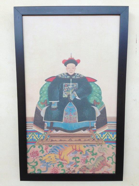 Chinese Ancestor Lady Print Frame