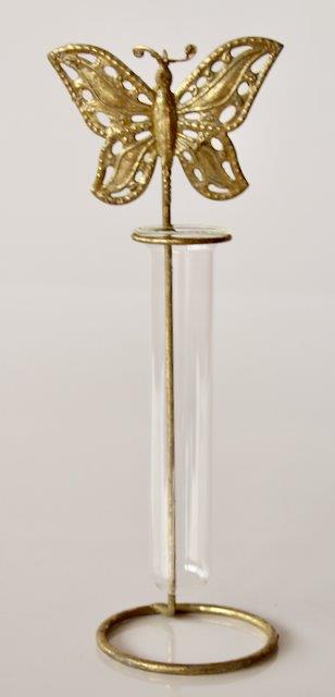 Test Tube Butterfly Flower Holder