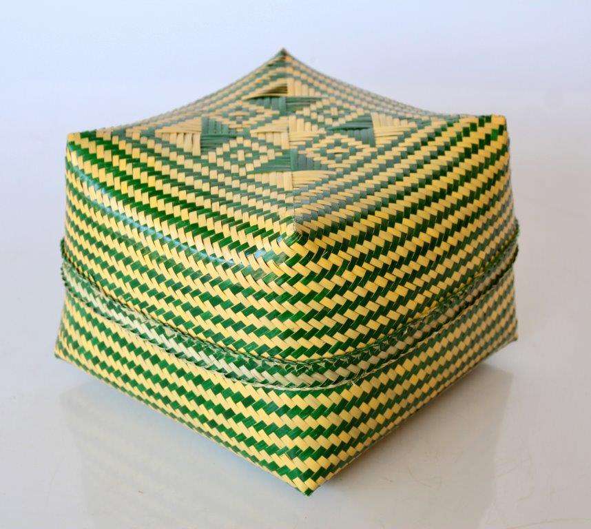 Dark Green Balinese Offering Box