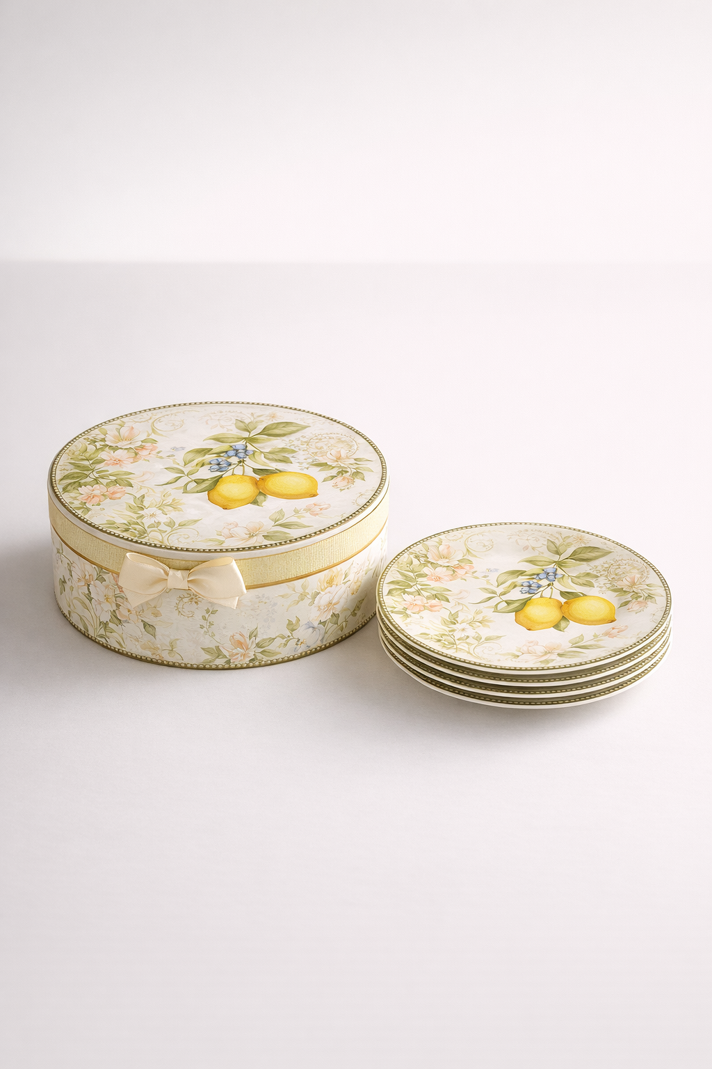 Lemon Design Cake Plates