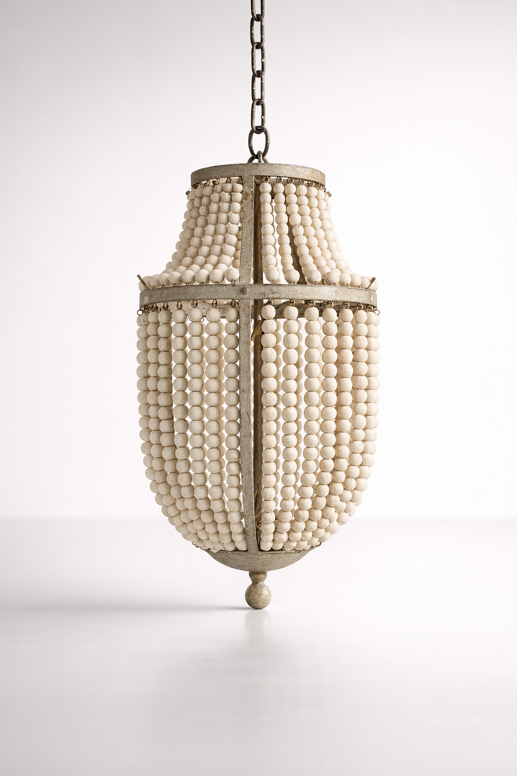Hanging Beaded Electric Light