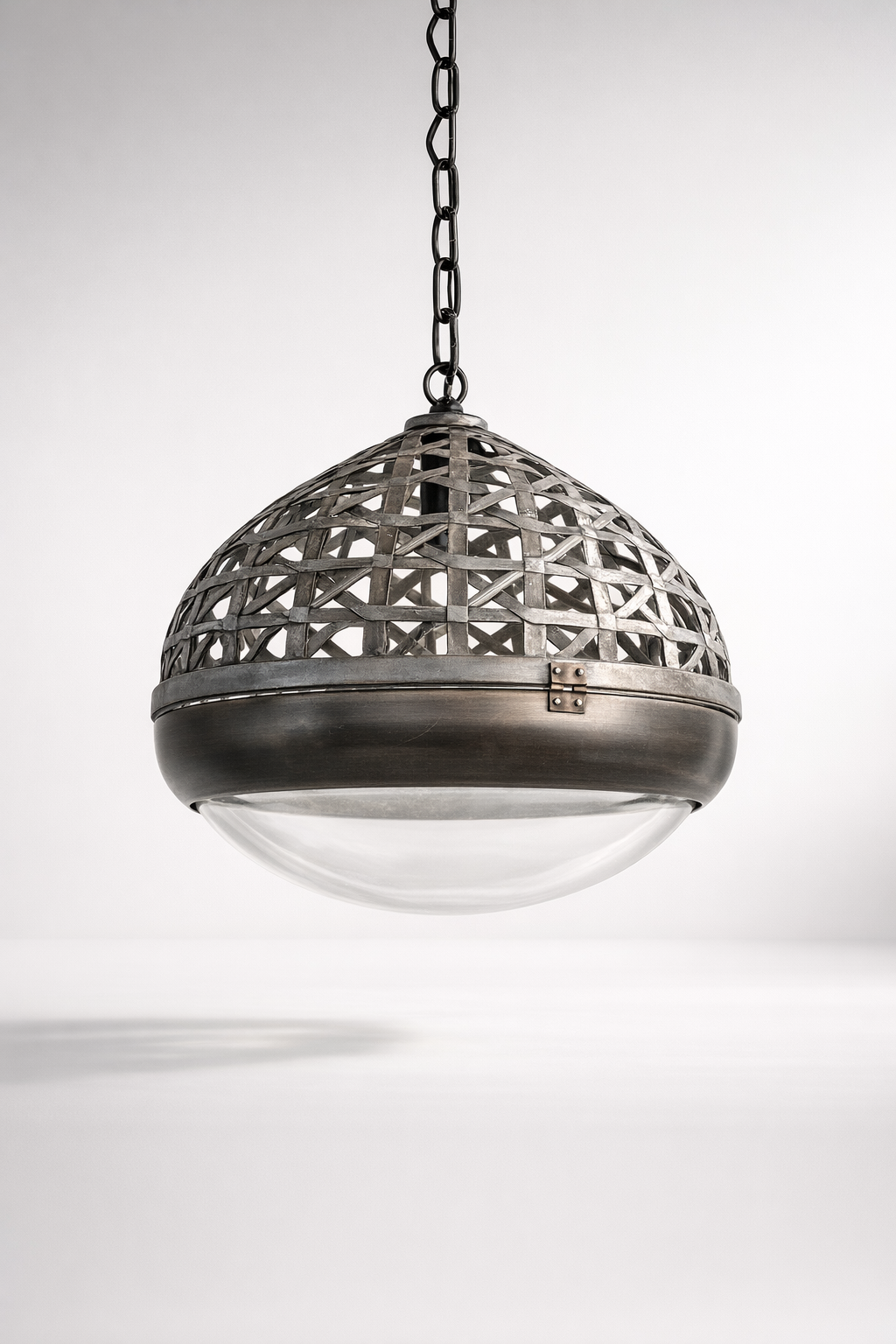 Electric Basket Weave Hanging Light