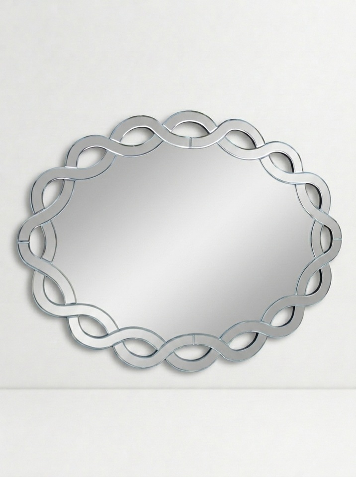 Oval Venetian With Mirror Border