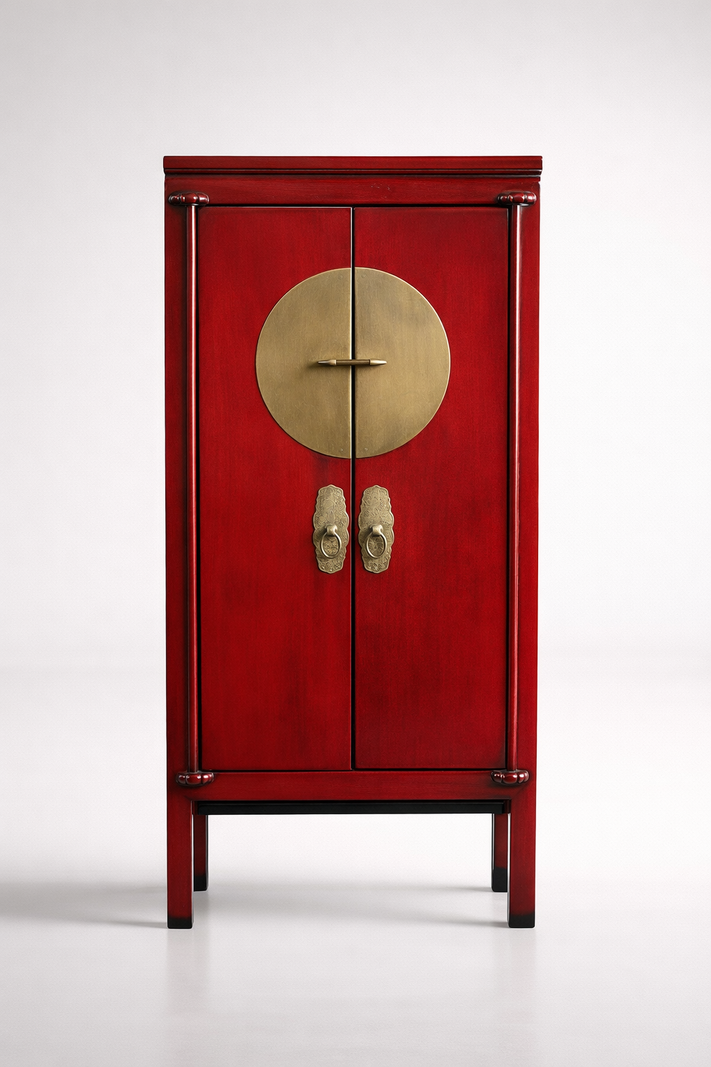 Tall Red 2 Door Wedding Cabinet
